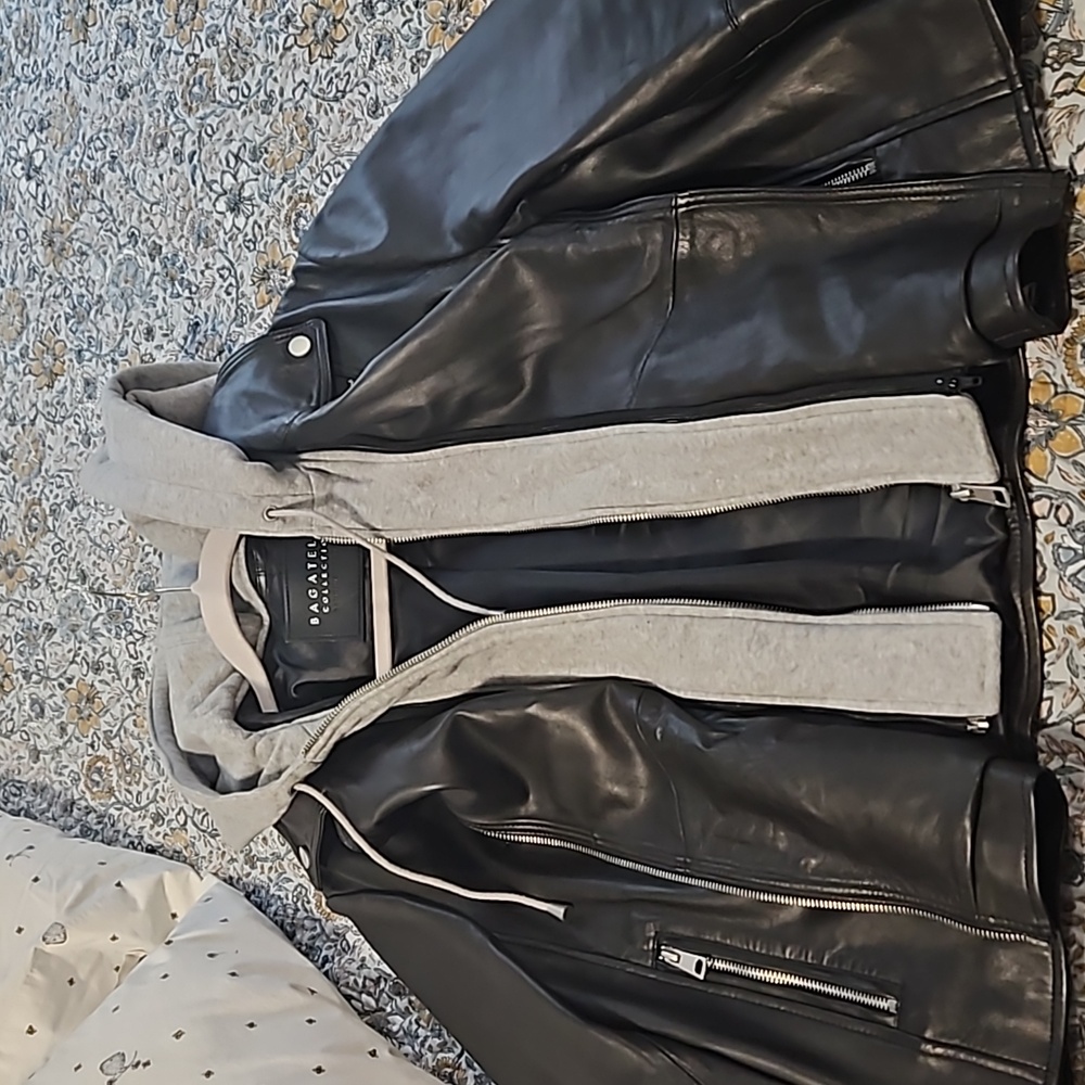 Bagatelle Women's Black Leather Jacket - Picture 7 of 7